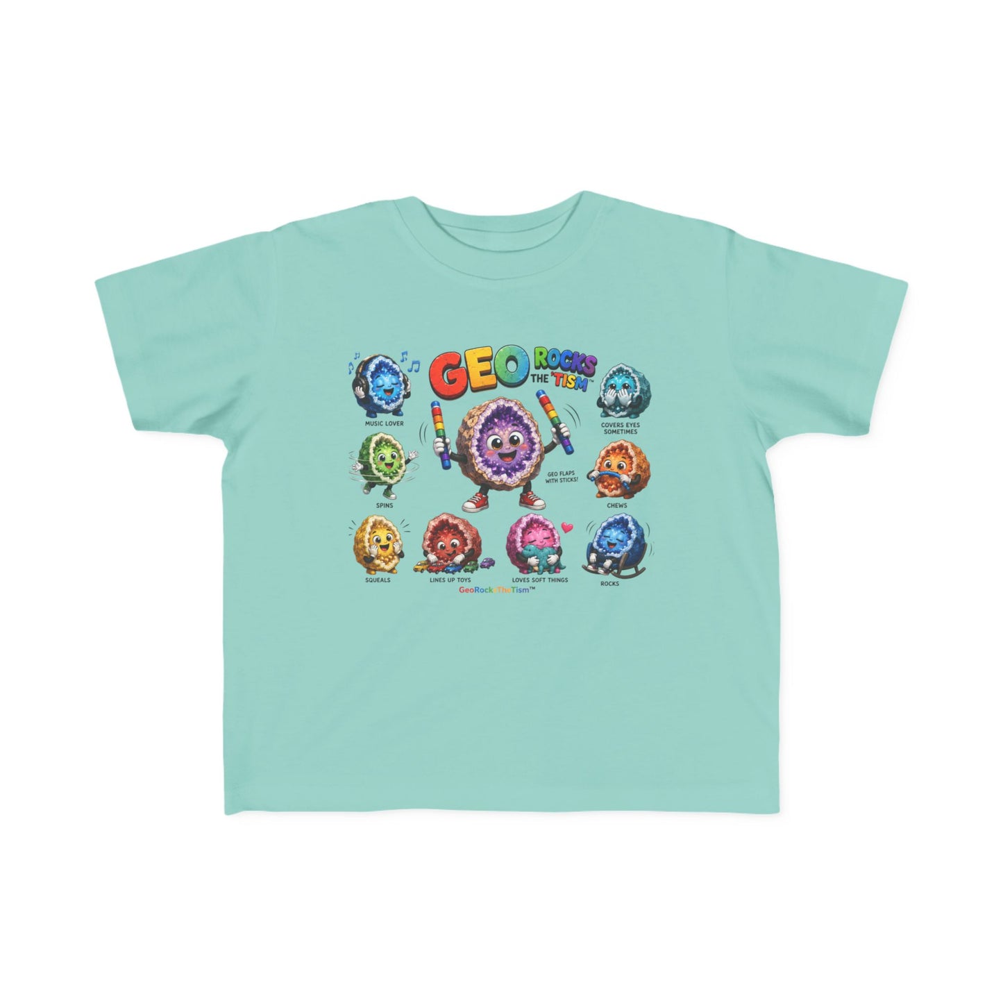Educational Stimming Geode -Autism Self Sensory Regulation Toddler Tee