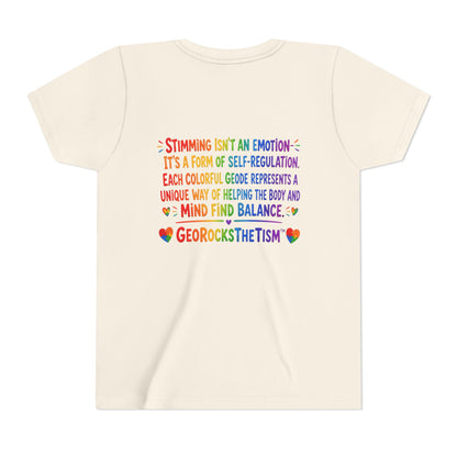 “Squeals” Stimming Geode -Autism Self Sensory Regulation Youth Tee