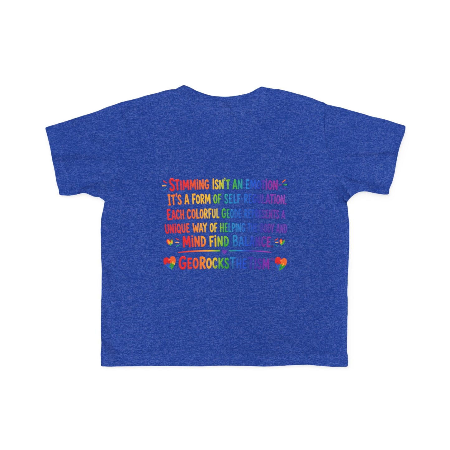 "Geo Flaps with Sticks" Stimming Geode Autism Self Sensory Regulation Toddler Tee