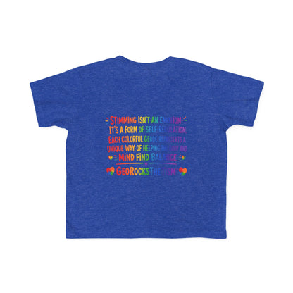 "Geo Flaps with Sticks" Stimming Geode Autism Self Sensory Regulation Toddler Tee