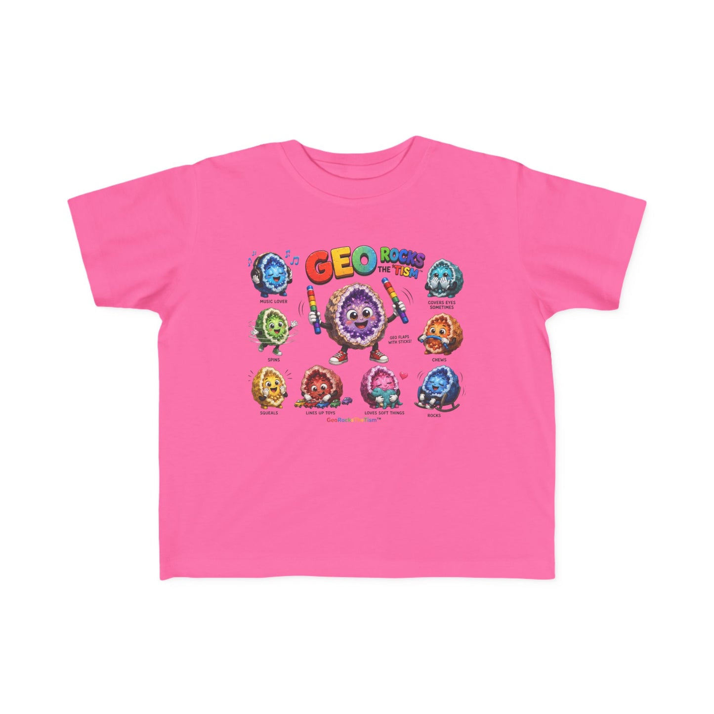 Educational Stimming Geode -Autism Self Sensory Regulation Toddler Tee