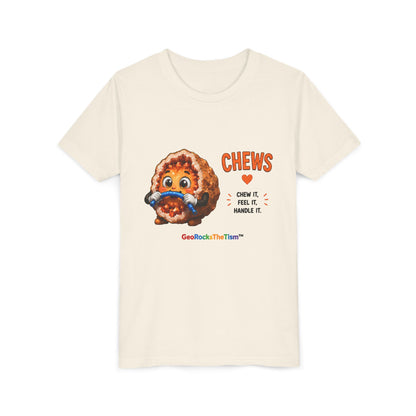 "CHEWS" Stimming Geode -Autism Self Sensory Regulation Youth Tee