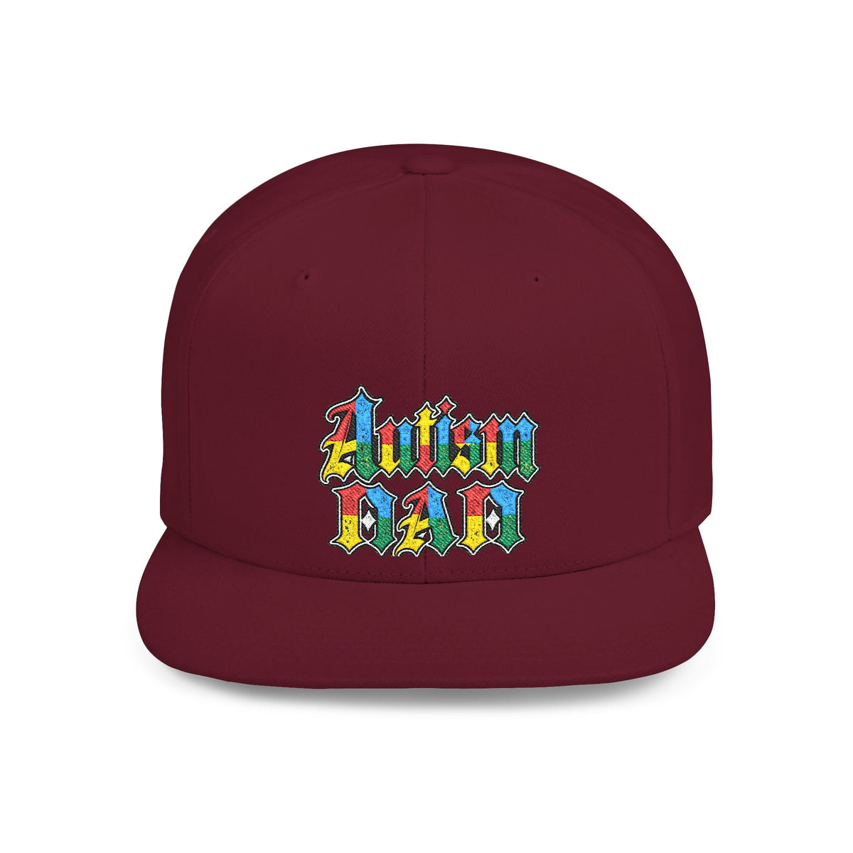 Autism Proud Dad Colorful Embroidered Snapback