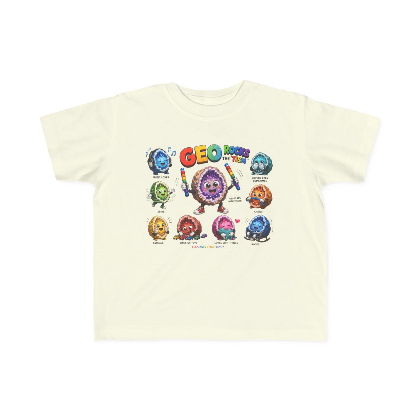 Educational Stimming Geode -Autism Self Sensory Regulation Toddler Tee
