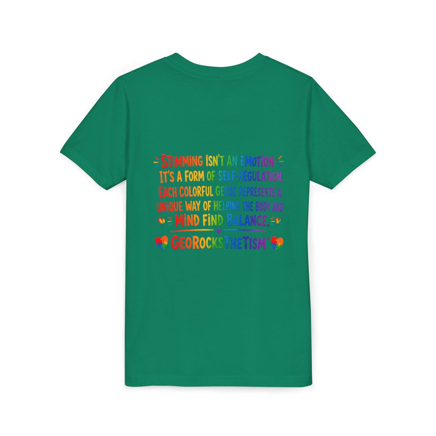 "Lines Up Toys" Stimming Geode -Autism Self Sensory Regulation Youth Tee