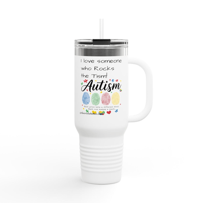 40oz Fingerprint Tumbler — Every Print Tells a Story - Geo Rocks The 'Tism