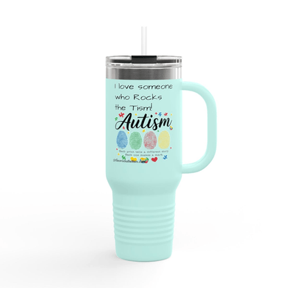 40oz Fingerprint Tumbler — Every Print Tells a Story - Geo Rocks The 'Tism