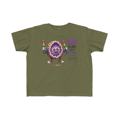 "Geo Flaps with Sticks" Stimming Geode Autism Self Sensory Regulation Toddler Tee