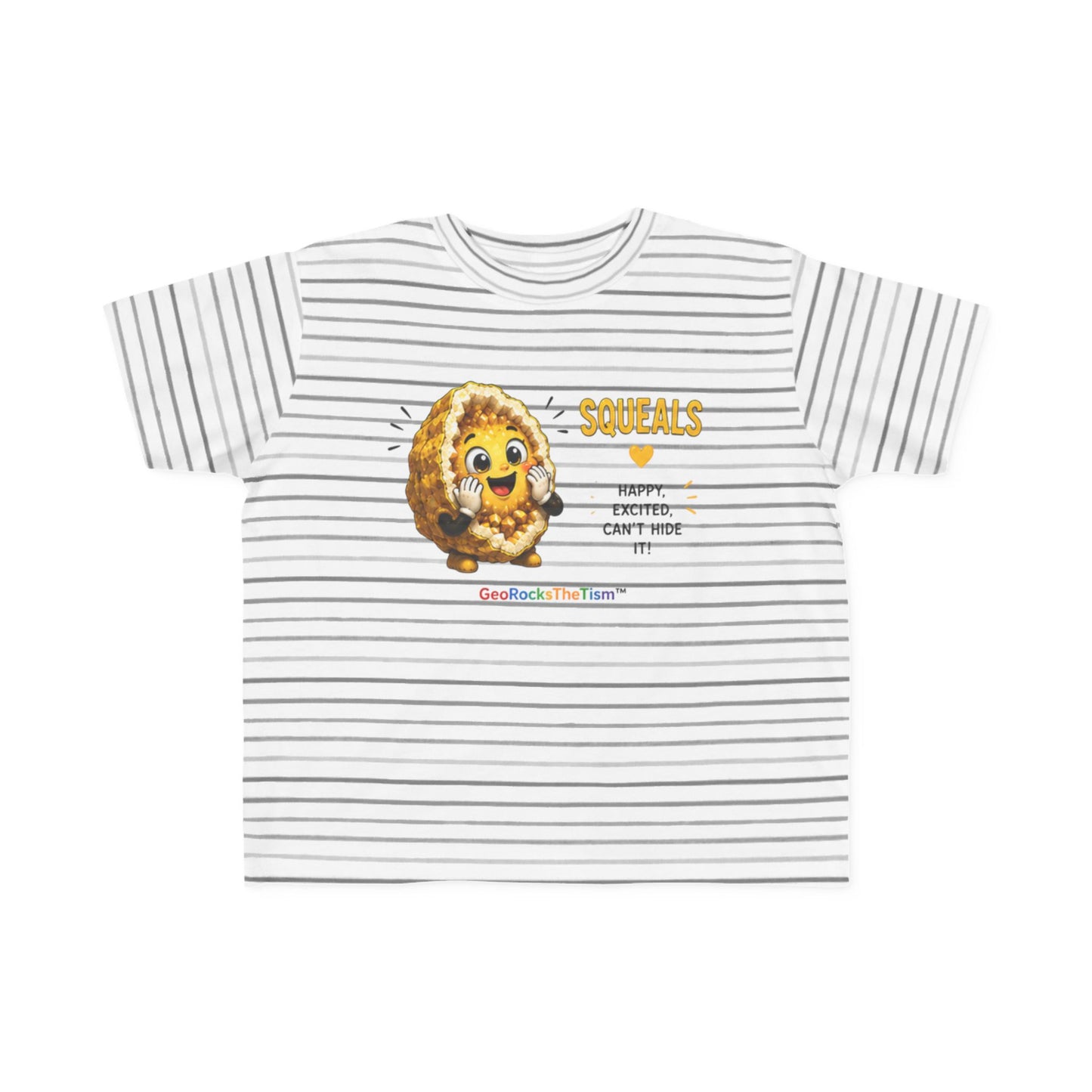"Squeals" Stimming Geode Autism Self Sensory Regulation Toddler Tee