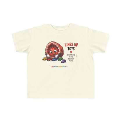 "Lines Up Toys" Stimming Geode Autism Self Sensory Regulation Toddler Tee