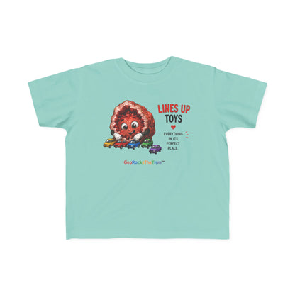 "Lines Up Toys" Stimming Geode Autism Self Sensory Regulation Toddler Tee