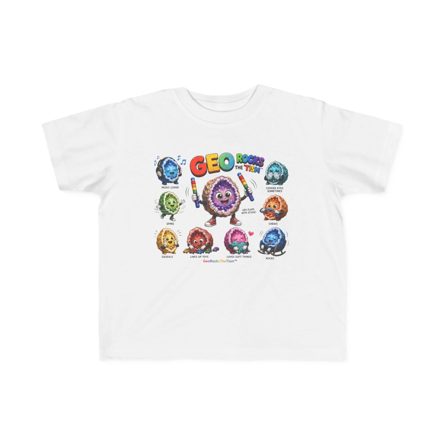 Educational Stimming Geode -Autism Self Sensory Regulation Toddler Tee