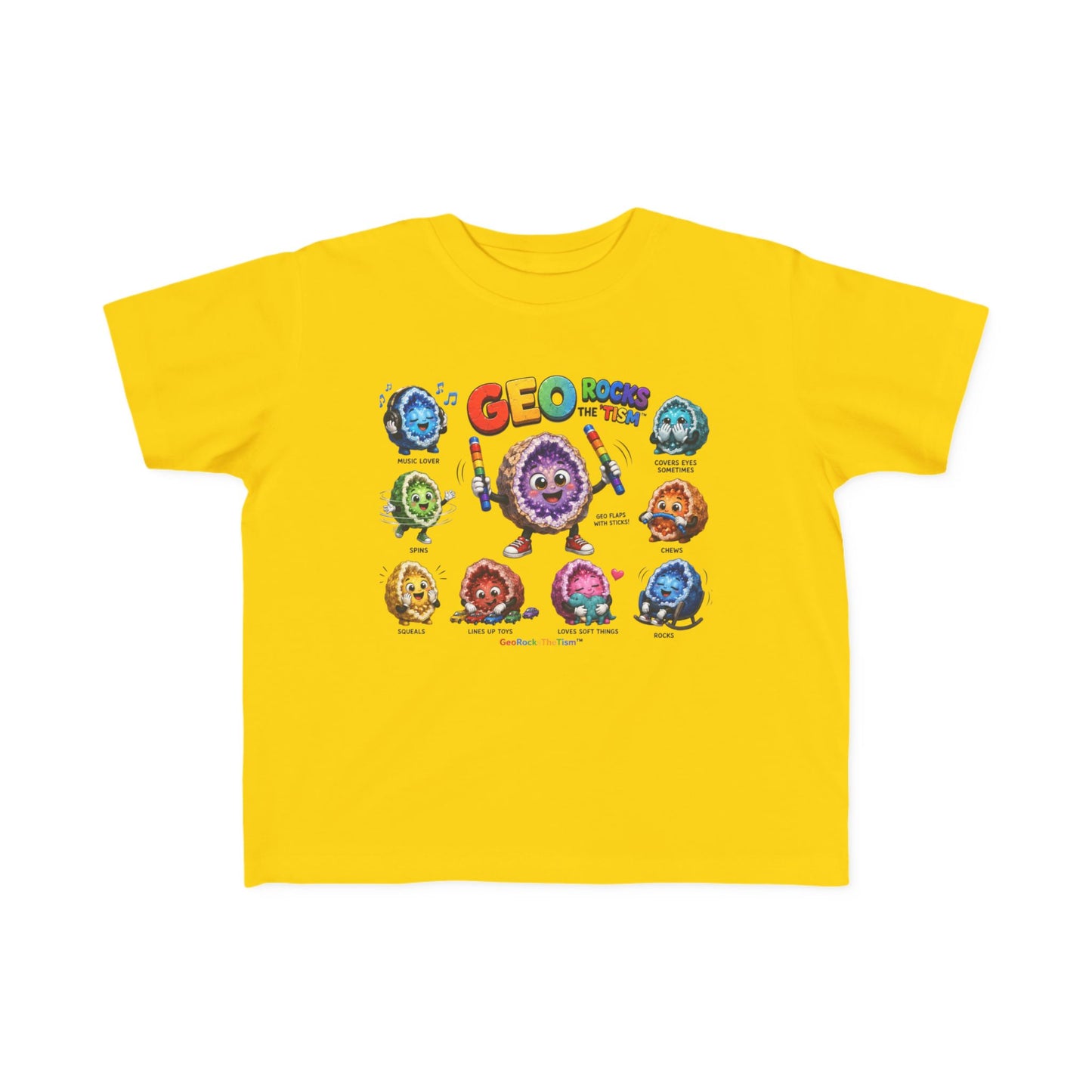 Educational Stimming Geode -Autism Self Sensory Regulation Toddler Tee