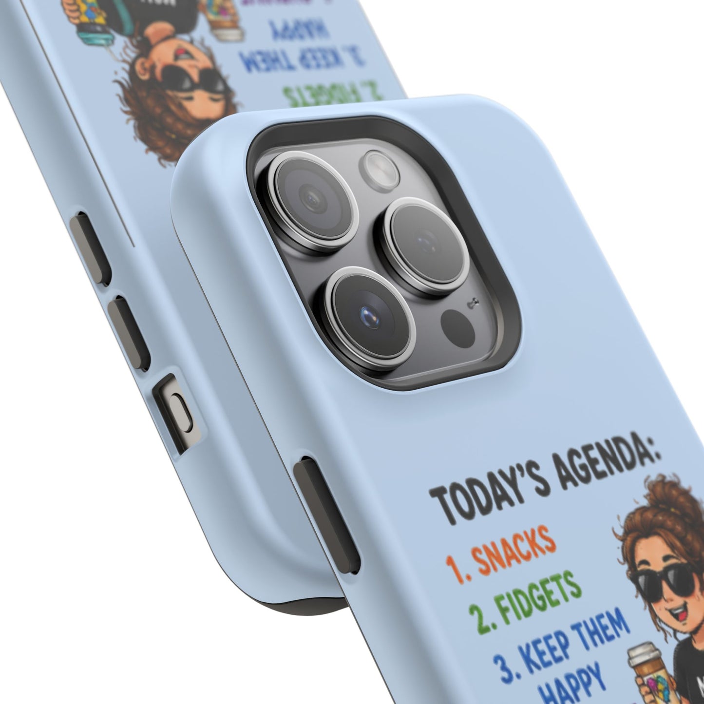 Nurse Mom Magnetic Impact-Resistant Phone Case — "Today's Agenda" Cute ER/Healthcare Gift - Geo Rocks The 'Tism