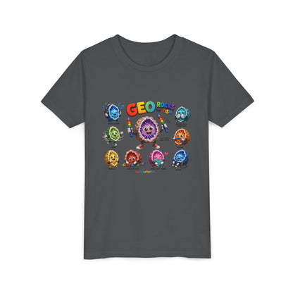 Stimming Colorful Geodes Education- Youth Tee