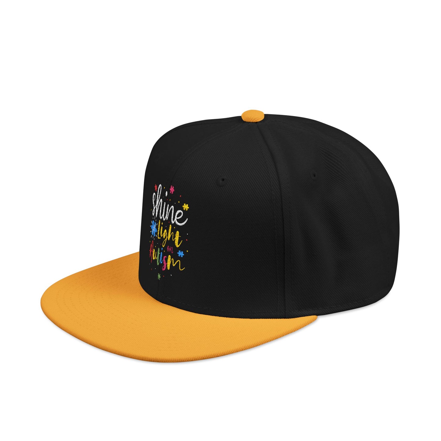 Shine Light Autism Colorful Snapback