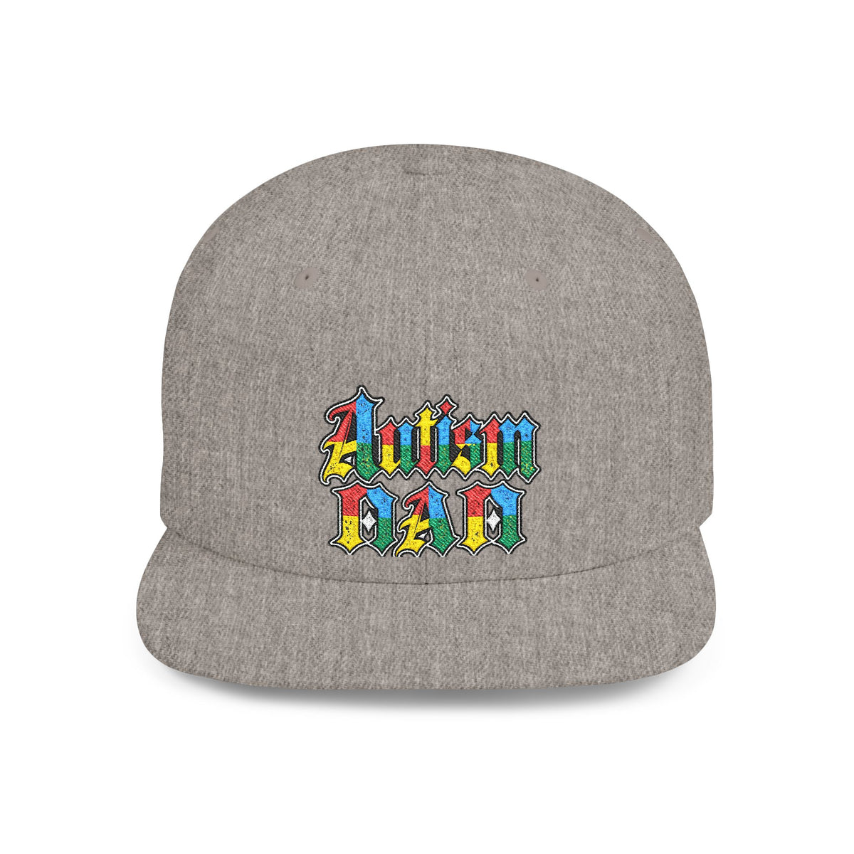 Autism Proud Dad Colorful Embroidered Snapback
