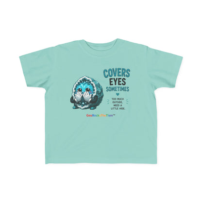 “Covers Eyes Sometimes” Stimming Geode Autism Self Sensory Regulation Toddler Tee