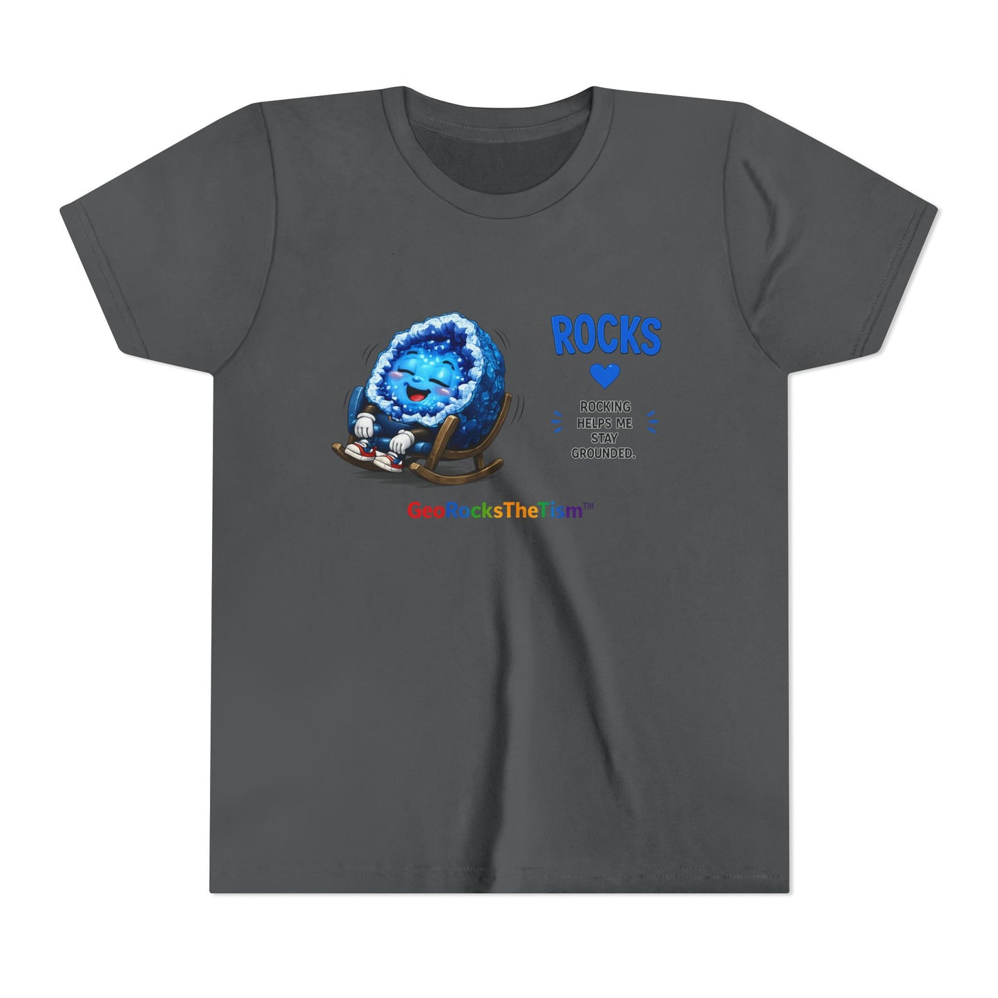 "Rocking" Stimming Geode -Autism Self Sensory Regulation Youth Tee
