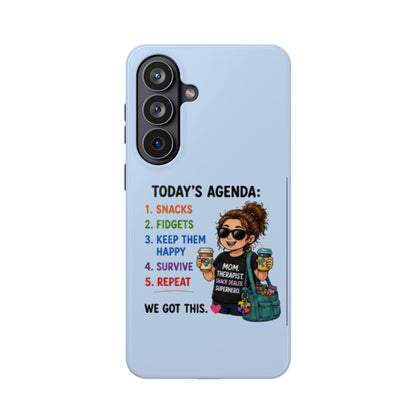 Nurse Mom Magnetic Impact-Resistant Phone Case — "Today's Agenda" Cute ER/Healthcare Gift - Geo Rocks The 'Tism