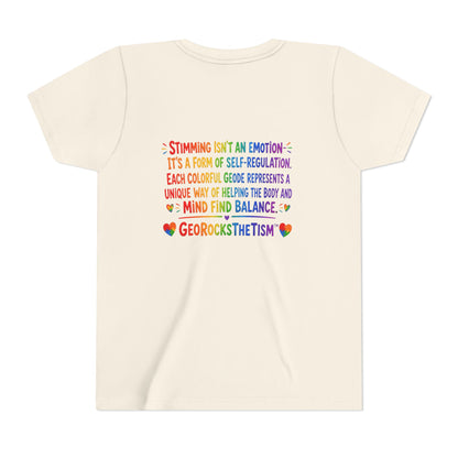 "Covers Eyes" Stimming Geode -Autism Self Sensory Regulation Youth Tee