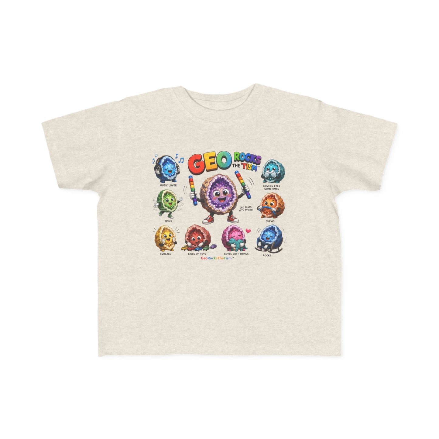 Educational Stimming Geode -Autism Self Sensory Regulation Toddler Tee