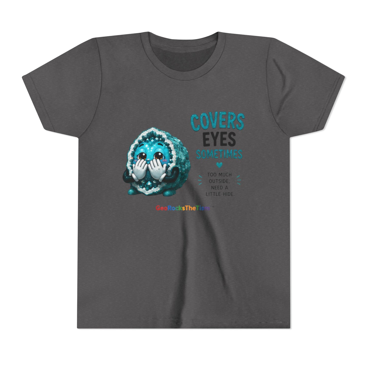 "Covers Eyes" Stimming Geode -Autism Self Sensory Regulation Youth Tee