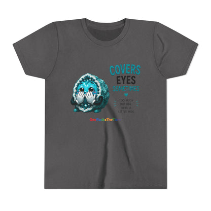 "Covers Eyes" Stimming Geode -Autism Self Sensory Regulation Youth Tee
