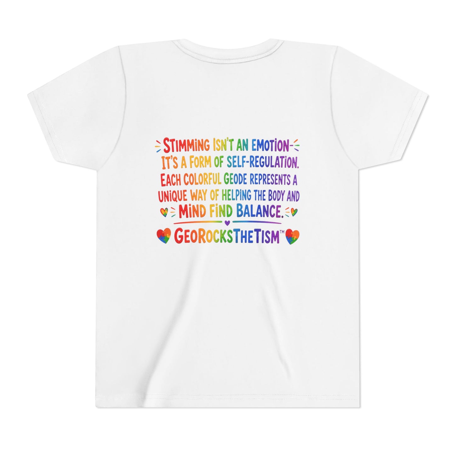 "Spins" Stimming Geode -Autism Self Sensory Regulation Youth Tee
