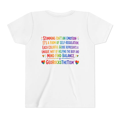 "Spins" Stimming Geode -Autism Self Sensory Regulation Youth Tee