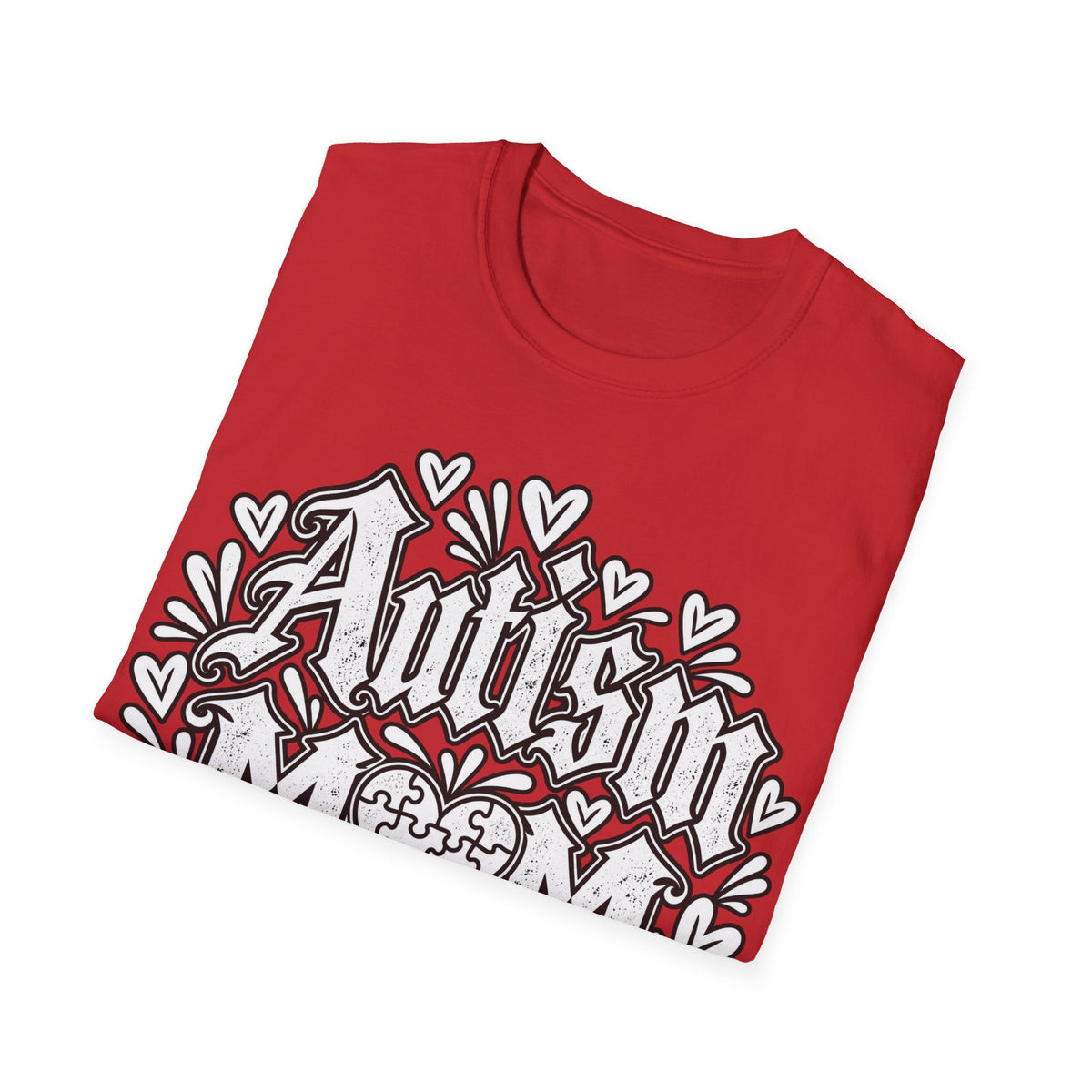Autism Mom T-Shirt "Powered by Love, Patience & Advocacy"
