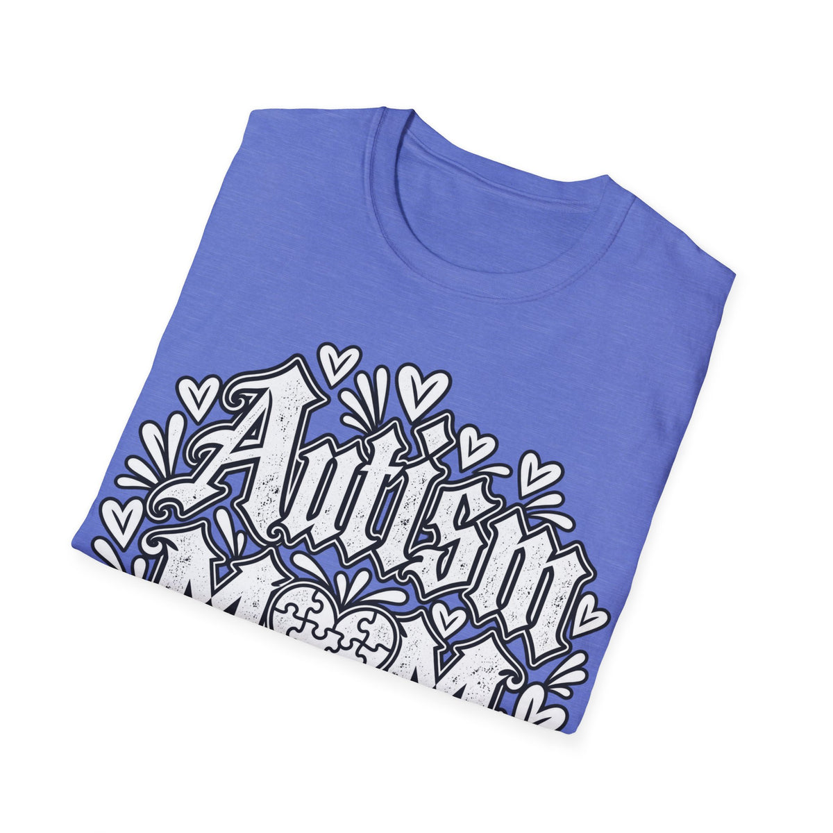 Autism Mom T-Shirt "Powered by Love, Patience & Advocacy"