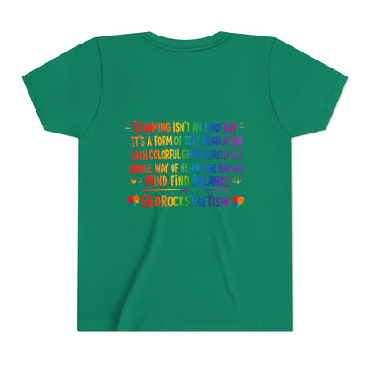 "Lines Up Toys" Stimming Geode -Autism Self Sensory Regulation Youth Tee