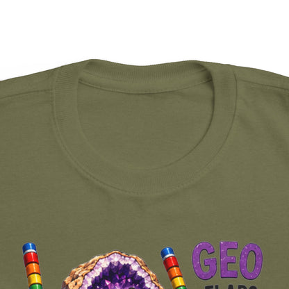 "Geo Flaps with Sticks" Stimming Geode Autism Self Sensory Regulation Toddler Tee