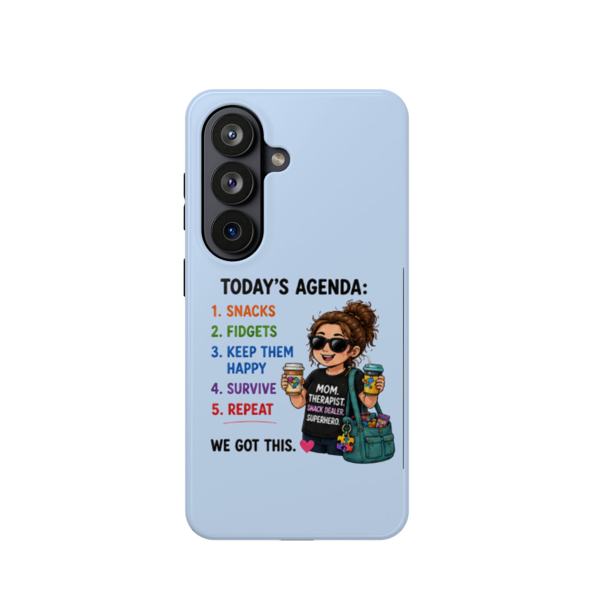 Nurse Mom Magnetic Impact-Resistant Phone Case — "Today's Agenda" Cute ER/Healthcare Gift - Geo Rocks The 'Tism