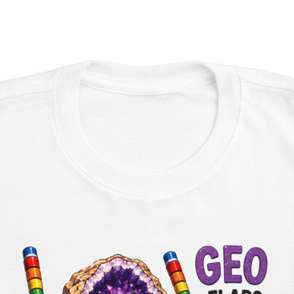 "Geo Flaps with Sticks" Stimming Geode Autism Self Sensory Regulation Toddler Tee