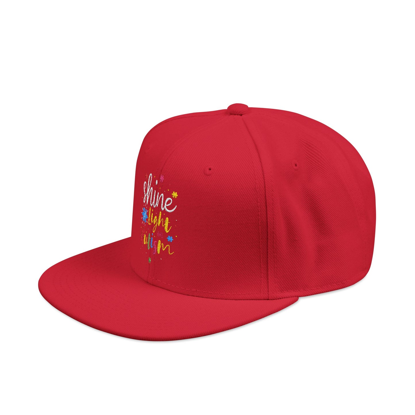 Shine Light Autism Colorful Snapback