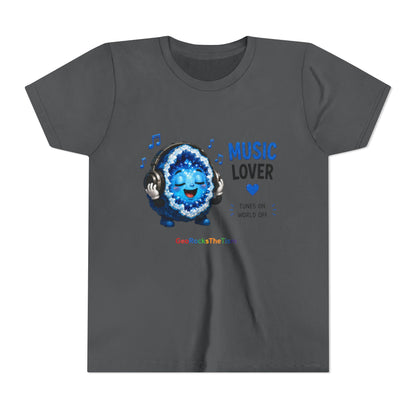 "Music Lover" Stimming Geode-Autism Self Sensory Regulation Youth Tee