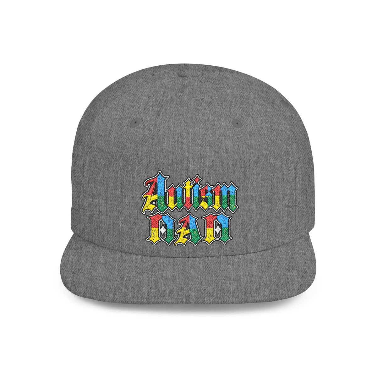 Autism Proud Dad Colorful Embroidered Snapback