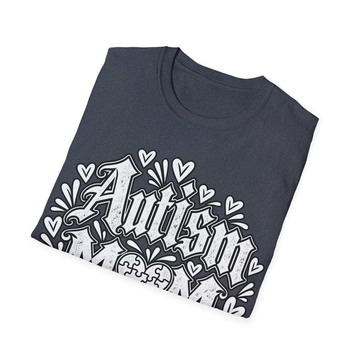Autism Mom T-Shirt "Powered by Love, Patience & Advocacy"