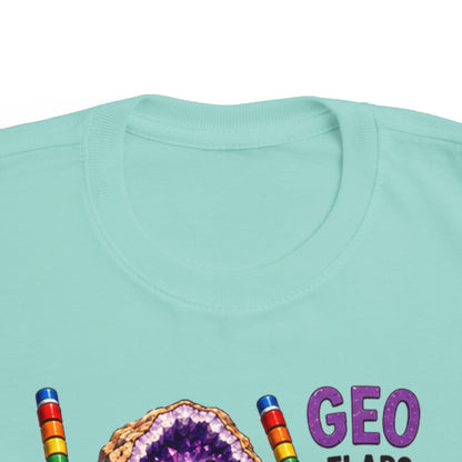 "Geo Flaps with Sticks" Stimming Geode Autism Self Sensory Regulation Toddler Tee