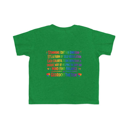 "Geo Flaps with Sticks" Stimming Geode Autism Self Sensory Regulation Toddler Tee
