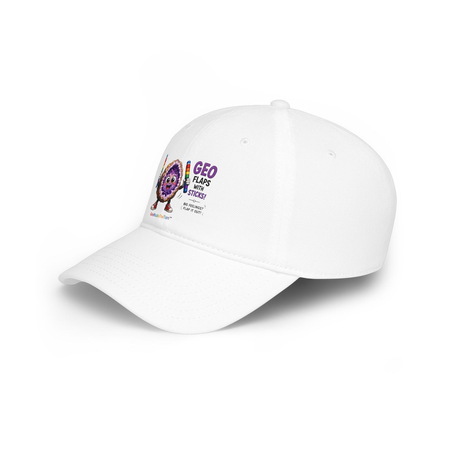 "Geo Flaps with Sticks" Stimming Geode -Autism Self Sensory Regulation Cap