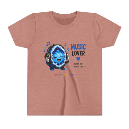 "Music Lover" Stimming Geode-Autism Self Sensory Regulation Youth Tee