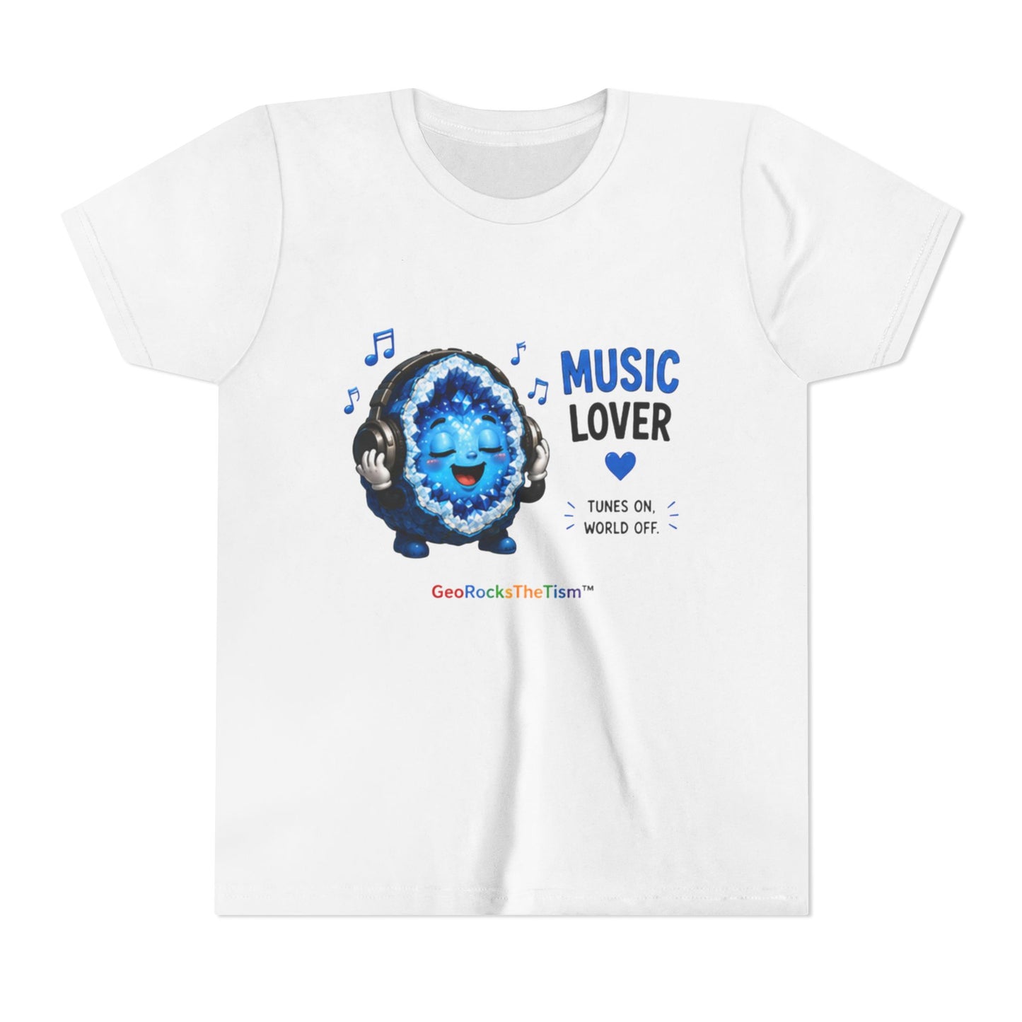"Music Lover" Stimming Geode-Autism Self Sensory Regulation Youth Tee