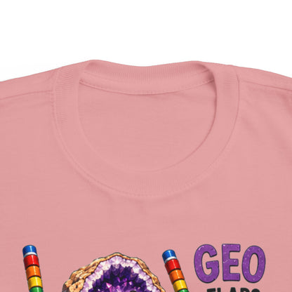 "Geo Flaps with Sticks" Stimming Geode Autism Self Sensory Regulation Toddler Tee