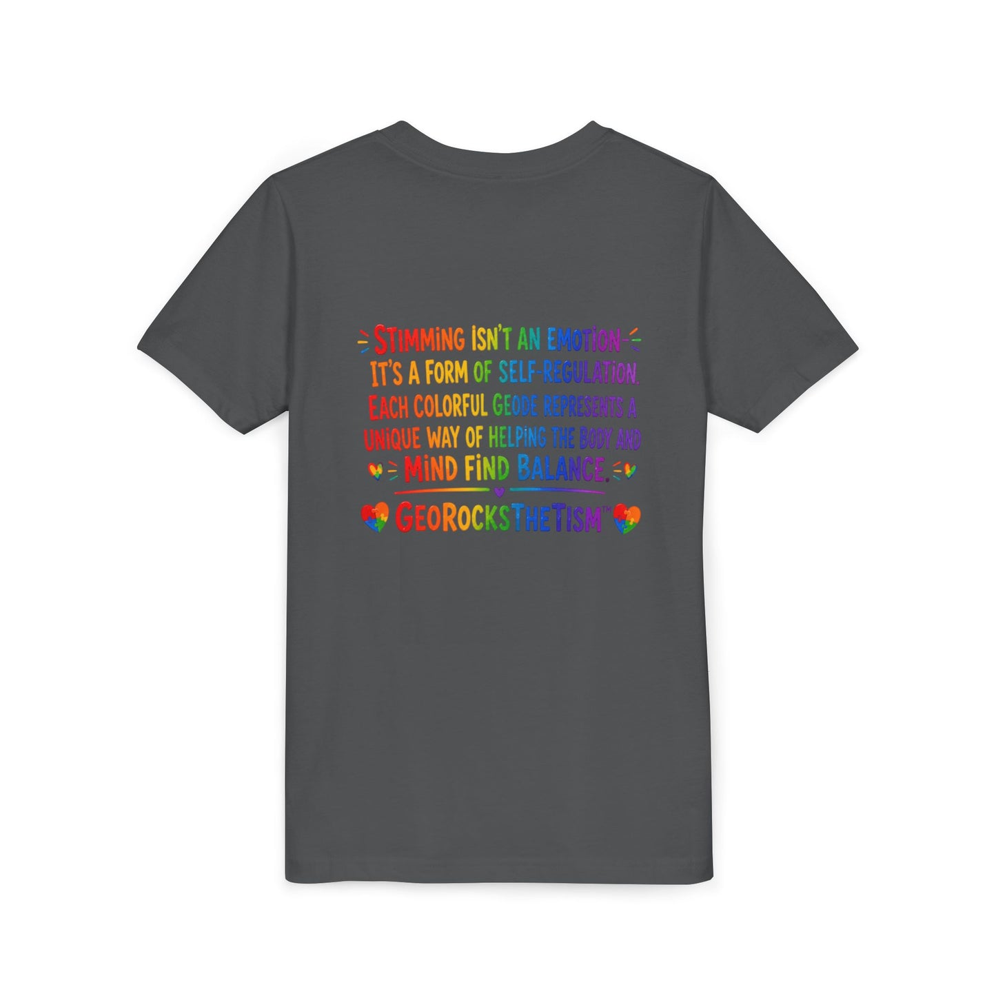"Music Lover" Stimming Geode-Autism Self Sensory Regulation Youth Tee