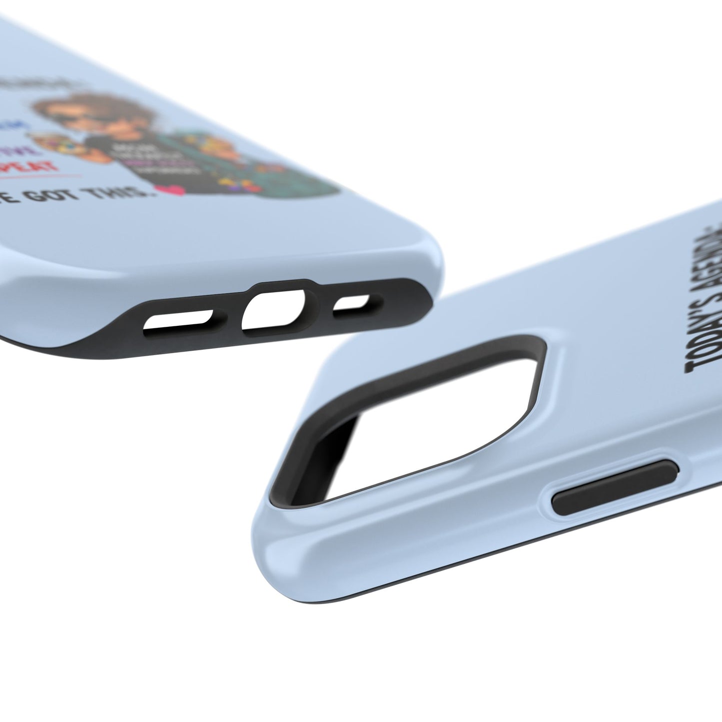 Nurse Mom Magnetic Impact-Resistant Phone Case — "Today's Agenda" Cute ER/Healthcare Gift - Geo Rocks The 'Tism