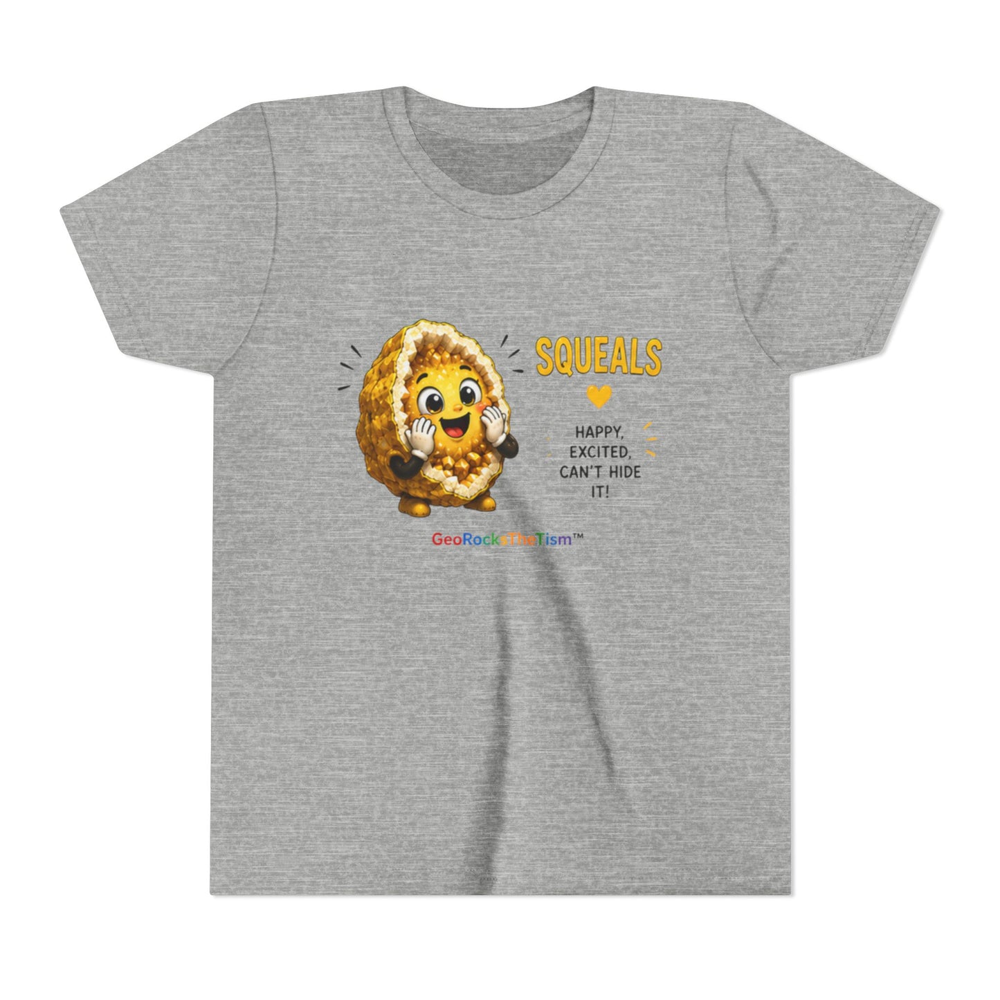 “Squeals” Stimming Geode -Autism Self Sensory Regulation Youth Tee