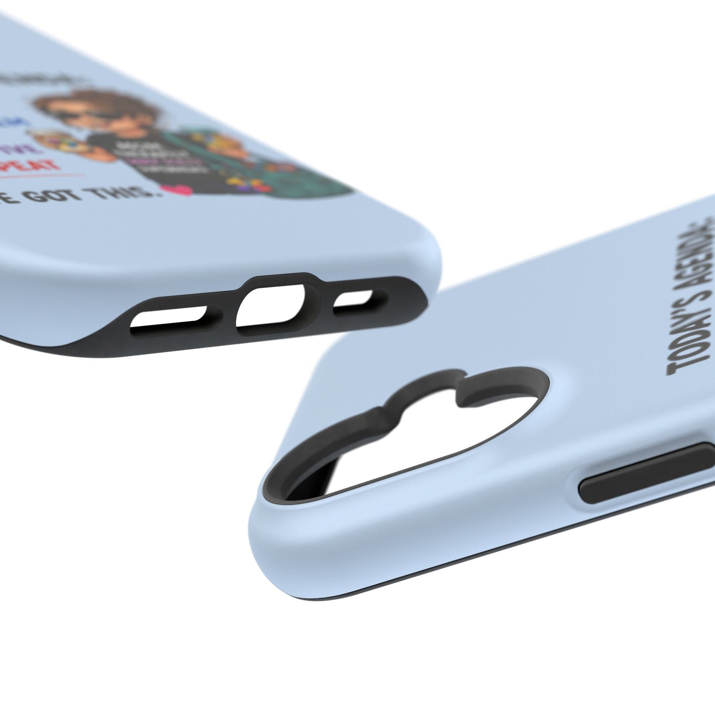 Nurse Mom Magnetic Impact-Resistant Phone Case — "Today's Agenda" Cute ER/Healthcare Gift - Geo Rocks The 'Tism